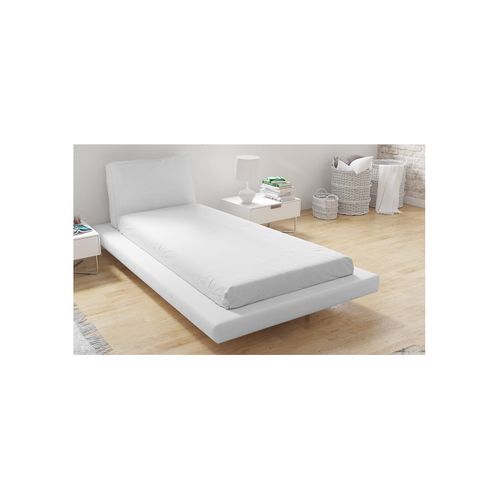 Lot De 2 Drap Housse Microfibre Blanc - 140x190cm