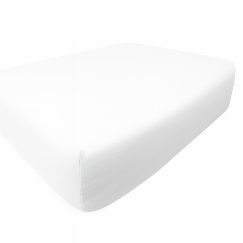 Lot De 2 Drap Housse Microfibre Blanc - 140x190cm