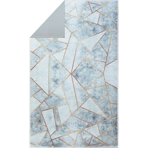 Tapis De Salon Grafic Gris Doré - 200x290cm