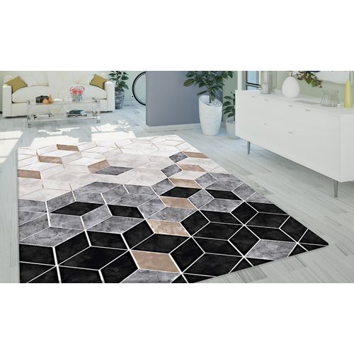 Tapis Luxe Doré, Noir - 120x180