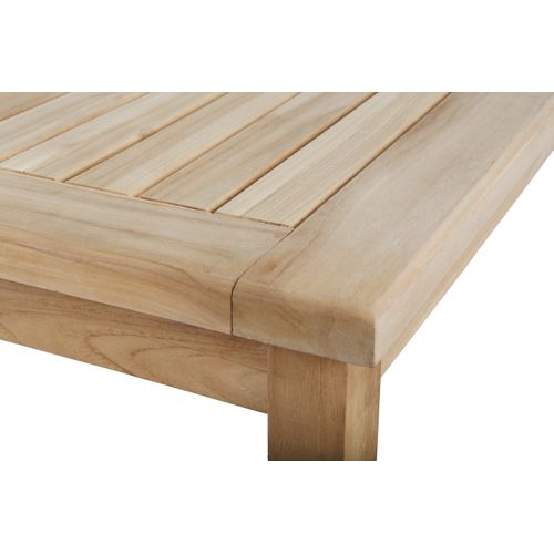 Salento - Table Rectangulaire D'extérieur En Bois De Teck – Couleur Naturelle – 70 X 110 Cm - 4