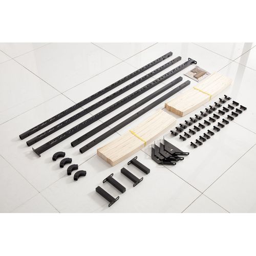 Sommier à Lattes 160x200 Cm Sur Pieds Pour Lit 2 Places  7 Pieds  40 Lattes En Bois Multiplis  Somm