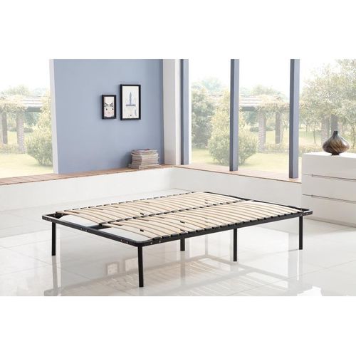 Sommier à Lattes 160x200 Cm Sur Pieds Pour Lit 2 Places  7 Pieds  40 Lattes En Bois Multiplis  Somm