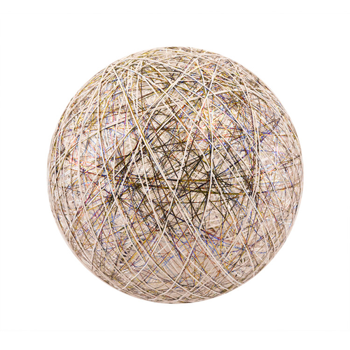 Suspension En Corde De Papier Naturel Mistra Forme Boule