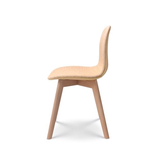 Chaise De Salon Confortable En Tissu Anna Jaune