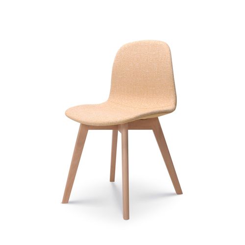 Chaise De Salon Confortable En Tissu Anna Jaune