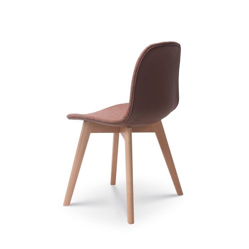 Chaise De Salon Confortable En Tissu Anna Rouge