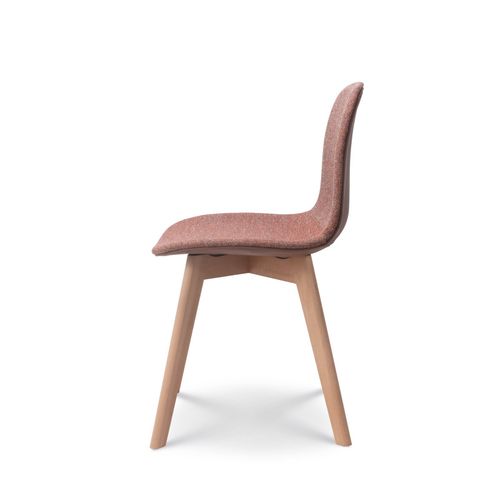 Chaise De Salon Confortable En Tissu Anna Rouge