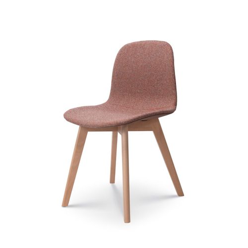 Chaise De Salon Confortable En Tissu Anna Rouge