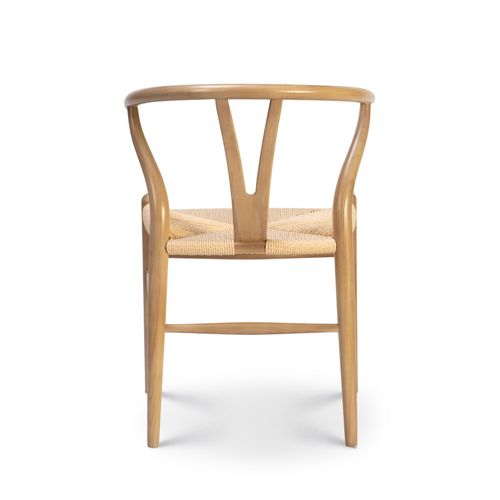 Chaise Liv Scandinave En Bois Naturel Et Corde