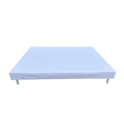 Sommier Tapissier à Lattes 90x190cm Sur Pieds Pour Lit 1 Place