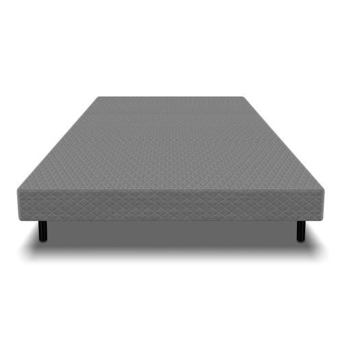 Sommier Tapissier à Lattes 160x190cm Sur Pieds Pour Lit 2 Places