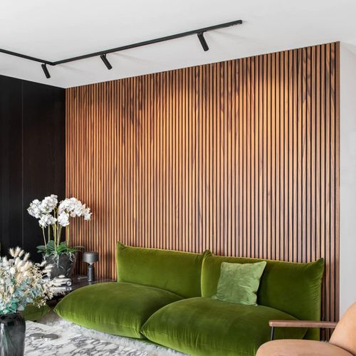 Lot De 4 Panneaux Décoratifs En Mdf 120x60 Cm - Teck