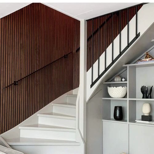 Lot De 4 Panneaux Décoratifs En Mdf 240x60 Cm - Acacia