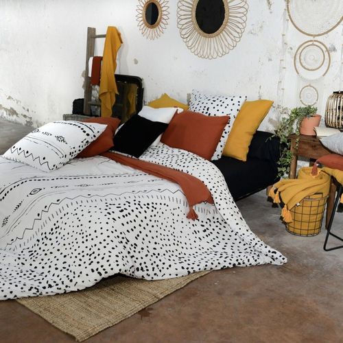 Parure De Lit 200x200 Cm Coton Ikat