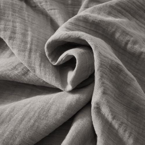 Drap-housse 180 X 200 Cm – Double Gaze De Coton 125 G/m² – Gaïa Granit