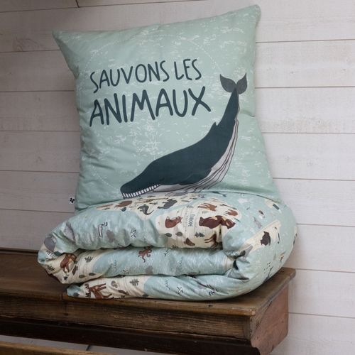 Parure De Lit Enfant 140x200 Cm Coton Map