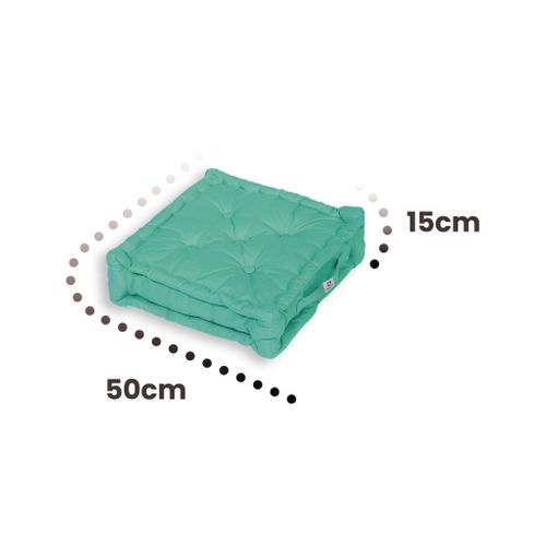 Coussin De Sol Lot De 2  - 50 X 50 Cm Bleu Caraibes