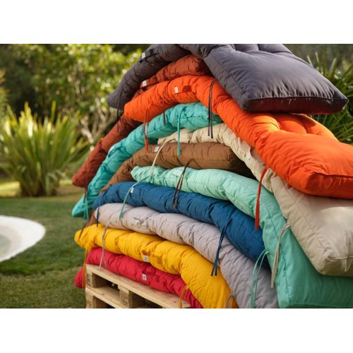 Coussin Pour Bain De Soleil En Polyester 185 X55cm Jaune Miel