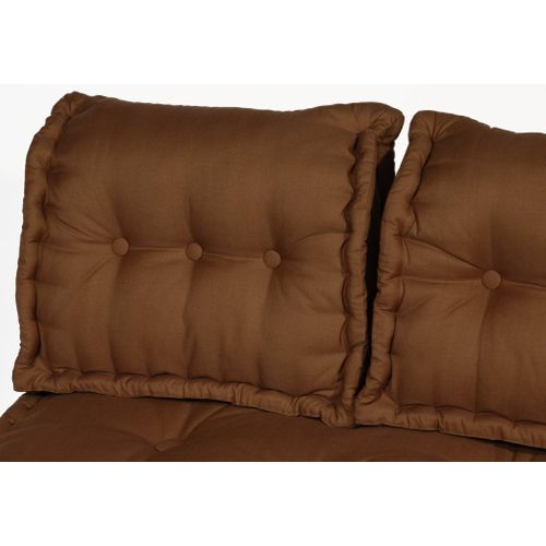 Coussins Pour Palette Capitonné En Polyester 120x80x20cm Rouille