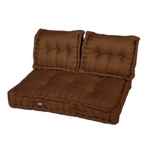 Coussins Pour Palette Capitonné En Polyester 120x80x20cm Rouille