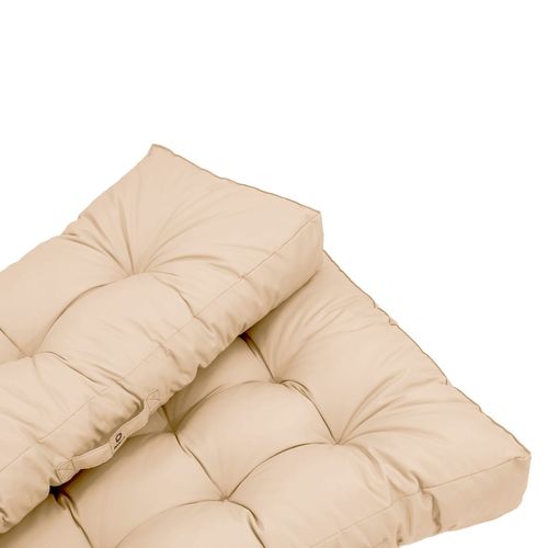 Coussins Matelas Pour Palette 120x80x20 En Polyester Beige
