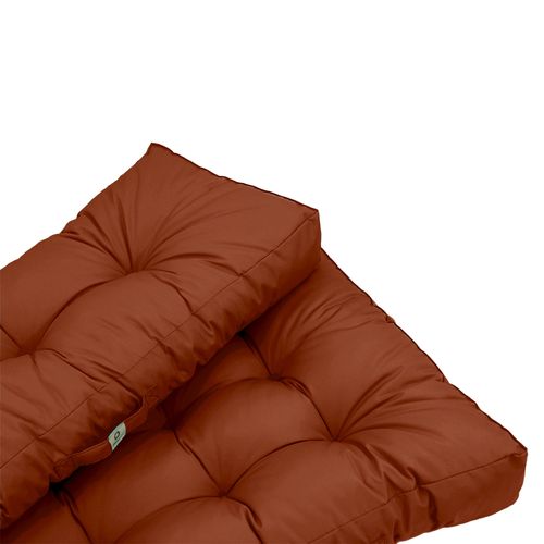 Coussins Matelas Pour Palette 120x80x20 En Polyester Terracotta