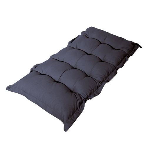 Matelas Futon 120x60cm En Polyester Gris Carbonne