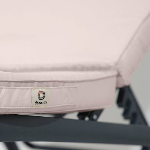 Coussin Pour Transat Déhoussable 185x55x4cm Gris