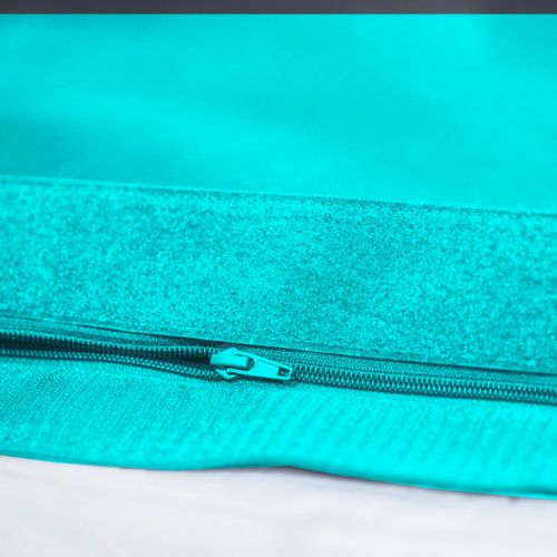 Pouf XXL Intérieur Extérieur Déhoussable En Tissu Bleu 140x180cm