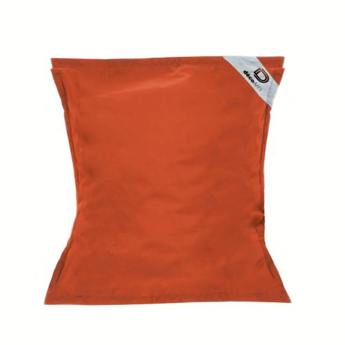 Pouf XXL Intérieur Extérieur Déhoussable En Tissu Terracotta 140x180cm