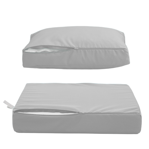 Coussins Pour Salon De Jardin Déhoussable 50x50cm Gris Galet