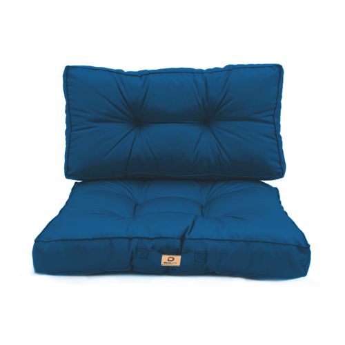 Coussins Pour Salon De Jardin Capitonné 60x60cm Bleu Pétrole