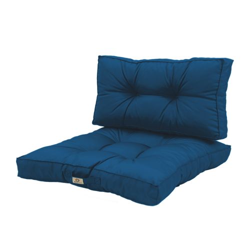 Coussins Pour Salon De Jardin Capitonné 60x60cm Bleu Pétrole