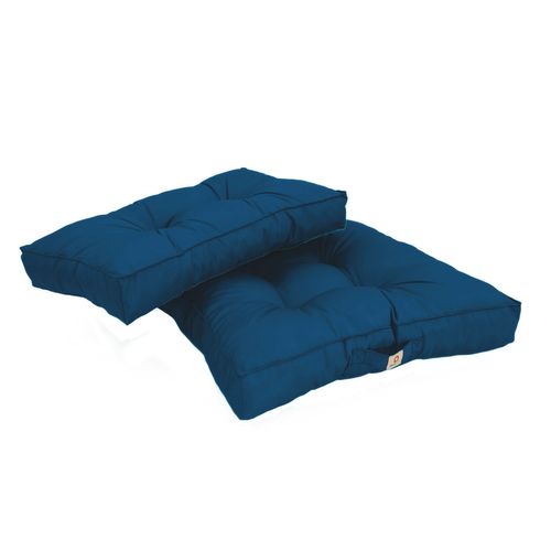 Coussins Pour Salon De Jardin Capitonné 60x60cm Bleu Pétrole