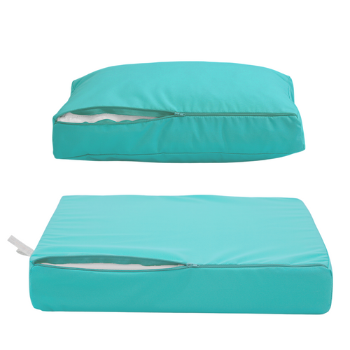 Coussins Pour Salon De Jardin Déhoussable 60x60cm Bleu Caraïbes