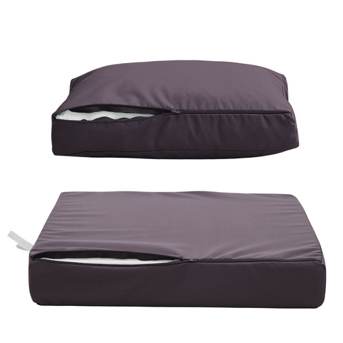 Coussins Pour Salon De Jardin Déhoussable 60x60cm Gris Carbone