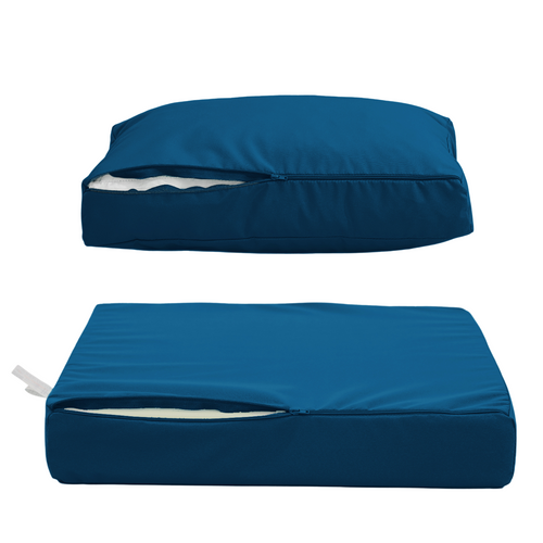 Coussins Pour Salon De Jardin Déhoussable 60x60cm Bleu Pétrole