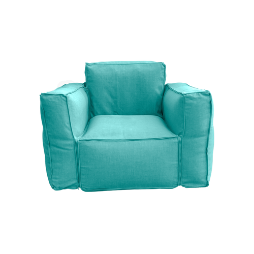 Fauteuil Salon De Jardin Modulable 90x75x65cm Bleu