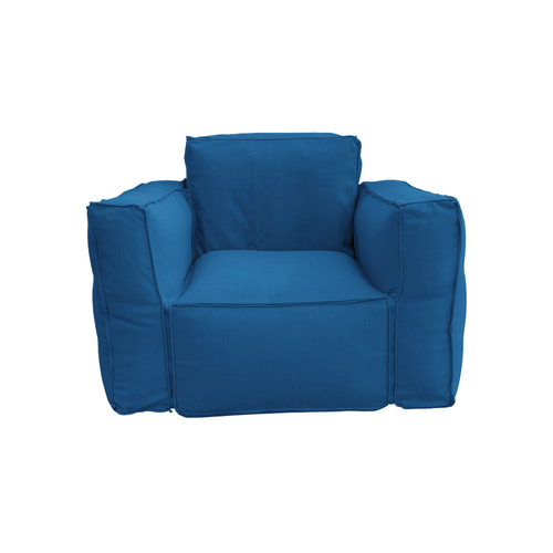 Fauteuil Salon De Jardin Modulable 90x75x65cm Bleu