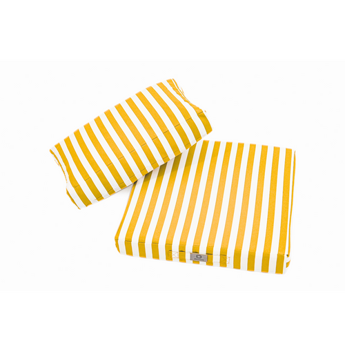 Coussins Pour Salon De Jardin Déhoussable 50x50cm Rayure Jaunes