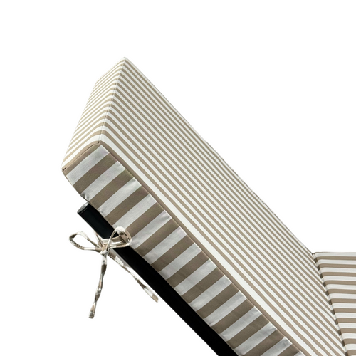 Coussin Bain De Soleil Premium Avec Coussin - Rayures Beiges