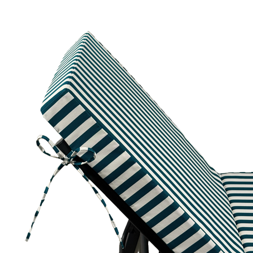 Coussin Bain De Soleil Premium Avec Coussin - Rayures Vertes