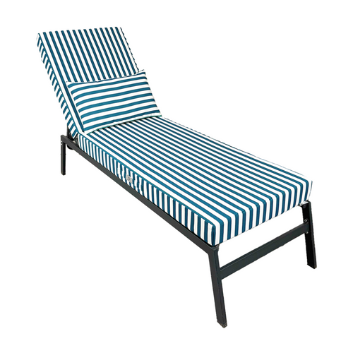 Coussin Bain De Soleil Premium Avec Coussin - Rayures Vertes