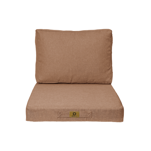 Coussins Pour Fauteuil Effet Lin Déhoussable 60x60cm Terracotta