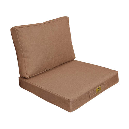 Coussins Pour Fauteuil Effet Lin Déhoussable 60x60cm Terracotta