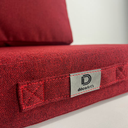 Coussins Pour Salon De Jardin Déhoussable 60x60cm - Bordeaux Chiné