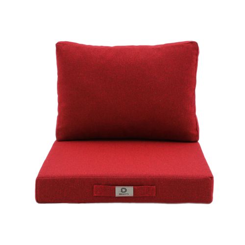 Coussins Pour Salon De Jardin Déhoussable 60x60cm - Bordeaux Chiné