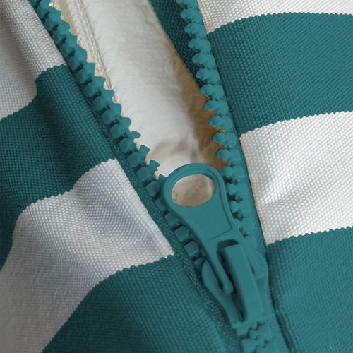 Coussins Pour Salon De Jardin Déhoussable 120x60cm Rayure Vert