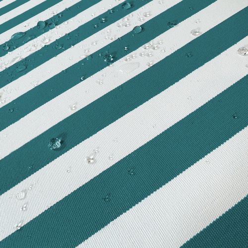 Coussins Pour Salon De Jardin Déhoussable 120x60cm Rayure Vert